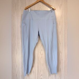 Nike Women’s Universa 7/8 Leggings – Light Armory Blue Size 3XL